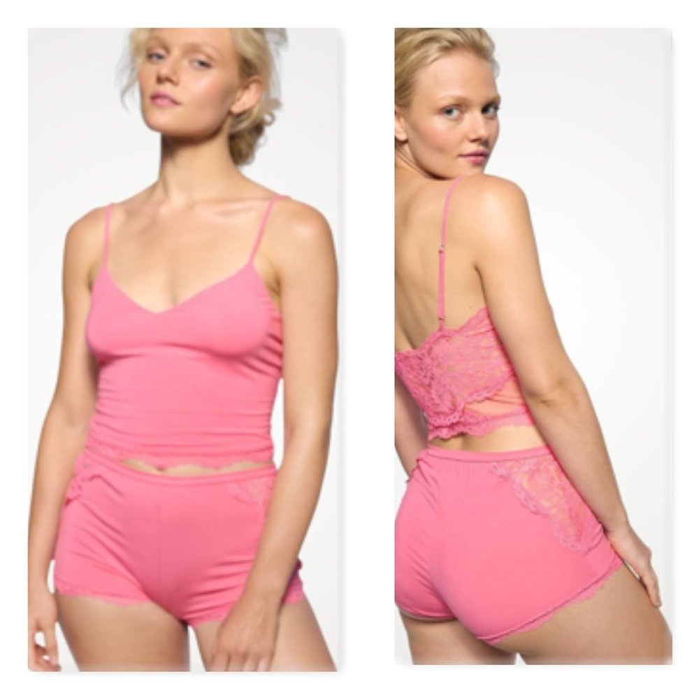 Victoria's Secret Modal Lace Back Cami Pajama Set